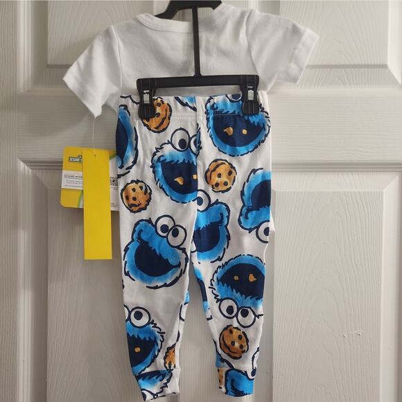 Sesame Street Cookie Monster Toddler Boy's Cotton Character Snug Fit Set 18 mths - Picture 5 of 5